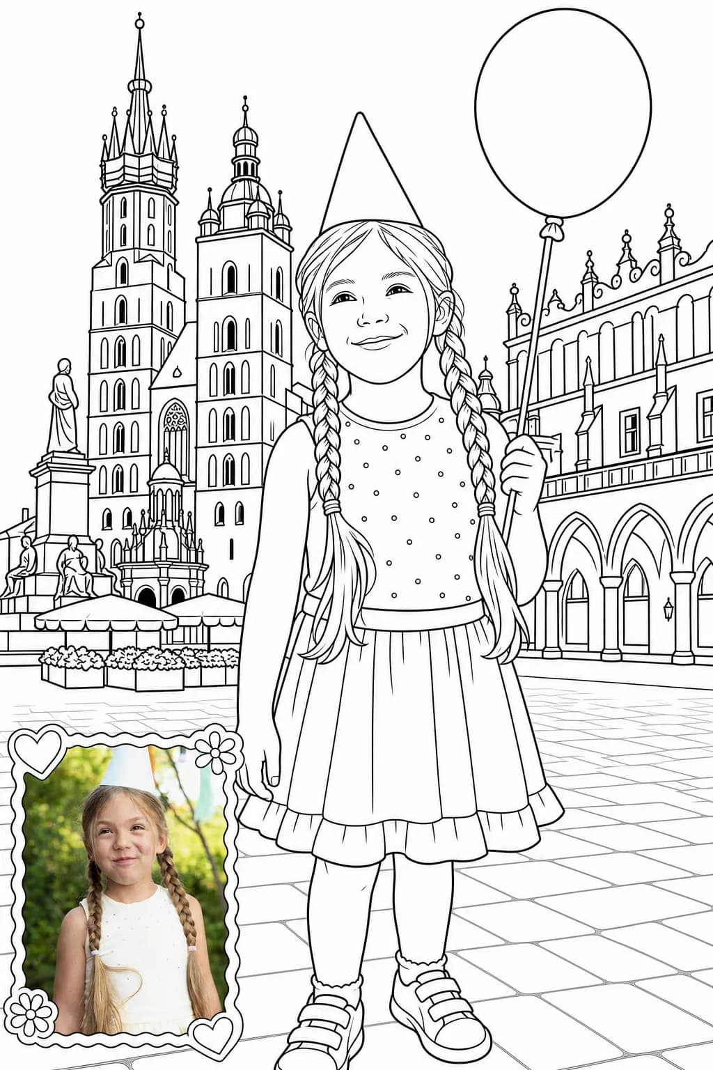 Kolorowanka — Rynek w Krakowie